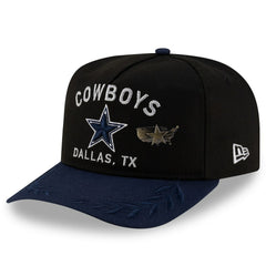 Dallas Cowboys New Era 2025 NFL Draft On Stage A-Frame 59FIFTY Fitted Hat Black/Navy - NFL