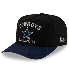 Dallas Cowboys New Era Youth 2025 NFL Draft A-Frame 9FIFTY Snapback Hat Black/Navy - NFL