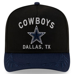 Dallas Cowboys New Era Youth 2025 NFL Draft A-Frame 9FIFTY Snapback Hat Black/Navy - NFL