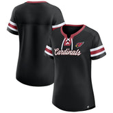 Arizona Cardinals Women's Original State Lace-Up T-Shirt Black - Fanatics
