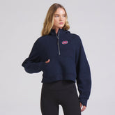 Montreal Canadiens - lululemon Women's Scuba Oversized Half-Zip Hoodie True Navy
