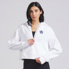 Toronto Maple Leafs - lululemon Women's Scuba Oversized Half-Zip Hoodie White