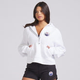 Edmonton Oilers - lululemon Women's Scuba Oversized Half-Zip Hoodie White