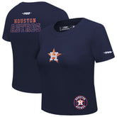 Houston Astros Pro Standard Women's Game Day Classics Baby Doll Cropped T-Shirt Clearance