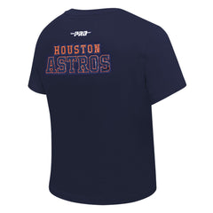 Houston Astros Pro Standard Women's Game Day Classics Baby Doll Cropped T-Shirt Clearance