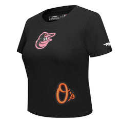 Baltimore Orioles Pro Standard Women's Game Day Classics Baby Doll Cropped T-Shirt Near Me