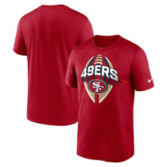 San Francisco 49ers Big & Tall Primetime Legend Icon Performance T-Shirt Scarlet - Nike