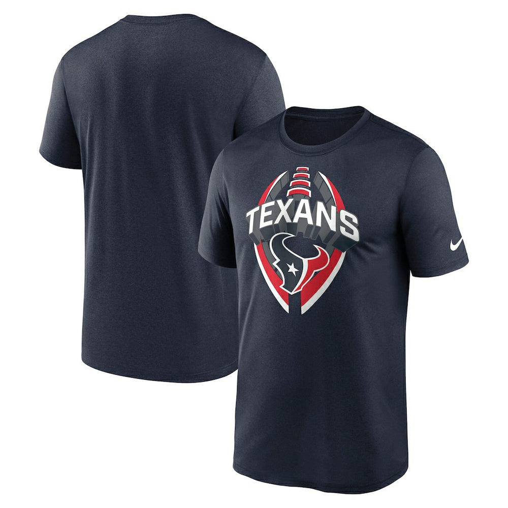 Houston Texans Big & Tall Primetime Legend Icon Performance T-Shirt Navy - Nike