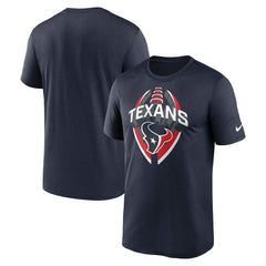 Houston Texans Big & Tall Primetime Legend Icon Performance T-Shirt Navy - Nike