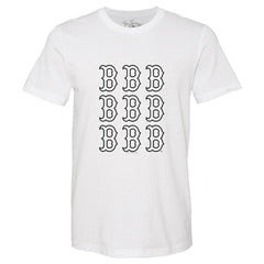 Boston Red Sox Tiny Turnip Women's Logo Grid T-Shirt Lifestyle