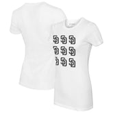 San Diego Padres Tiny Turnip Women's Logo Grid T-Shirt Lifestyle