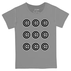 Chicago Cubs Tiny Turnip Youth Logo Grid T-Shirt discount