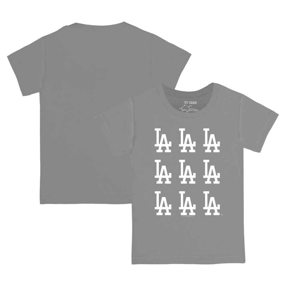 Los Angeles Dodgers Tiny Turnip Youth Logo Grid T-Shirt Lifestyle