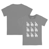 Los Angeles Dodgers Tiny Turnip Youth Logo Grid T-Shirt Lifestyle
