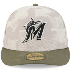 Miami Marlins New Era 2025 Armed Forces Day 59FIFTY Fitted Hat Clearance