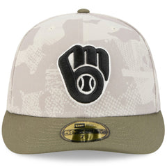 Milwaukee Brewers New Era 2025 Armed Forces Day 59FIFTY Fitted Hat Lifestyle