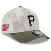 Pittsburgh Pirates New Era 2025 Armed Forces Day 9FORTY M-Crown A-Frame Adjustable Hat Online