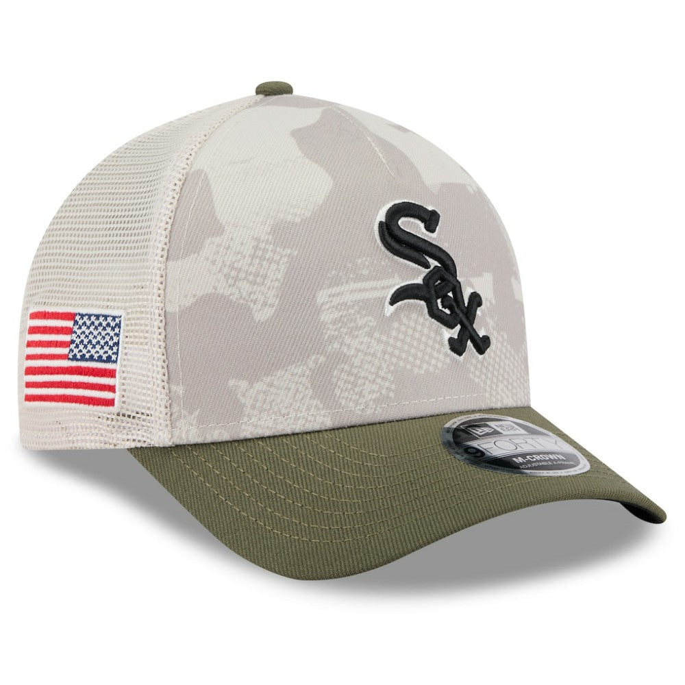 Chicago White Sox New Era 2025 Armed Forces Day 9FORTY M-Crown A-Frame Adjustable Hat Near Me