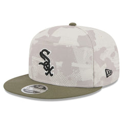 Chicago White Sox New Era 2025 Armed Forces Day Split Panel 9FIFTY Snapback Hat Lifestyle