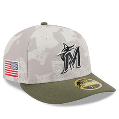 Miami Marlins New Era 2025 Armed Forces Day Low Profile 59FIFTY Fitted Hat Sale