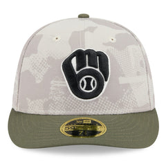 Milwaukee Brewers New Era 2025 Armed Forces Day Low Profile 59FIFTY Fitted Hat On Sale