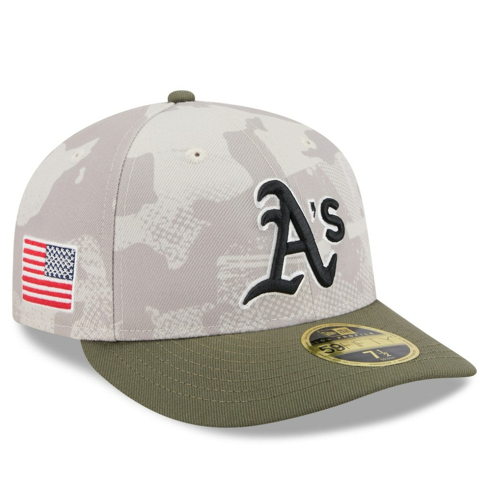 Athletics New Era 2025 Armed Forces Day Low Profile 59FIFTY Fitted Hat Sale