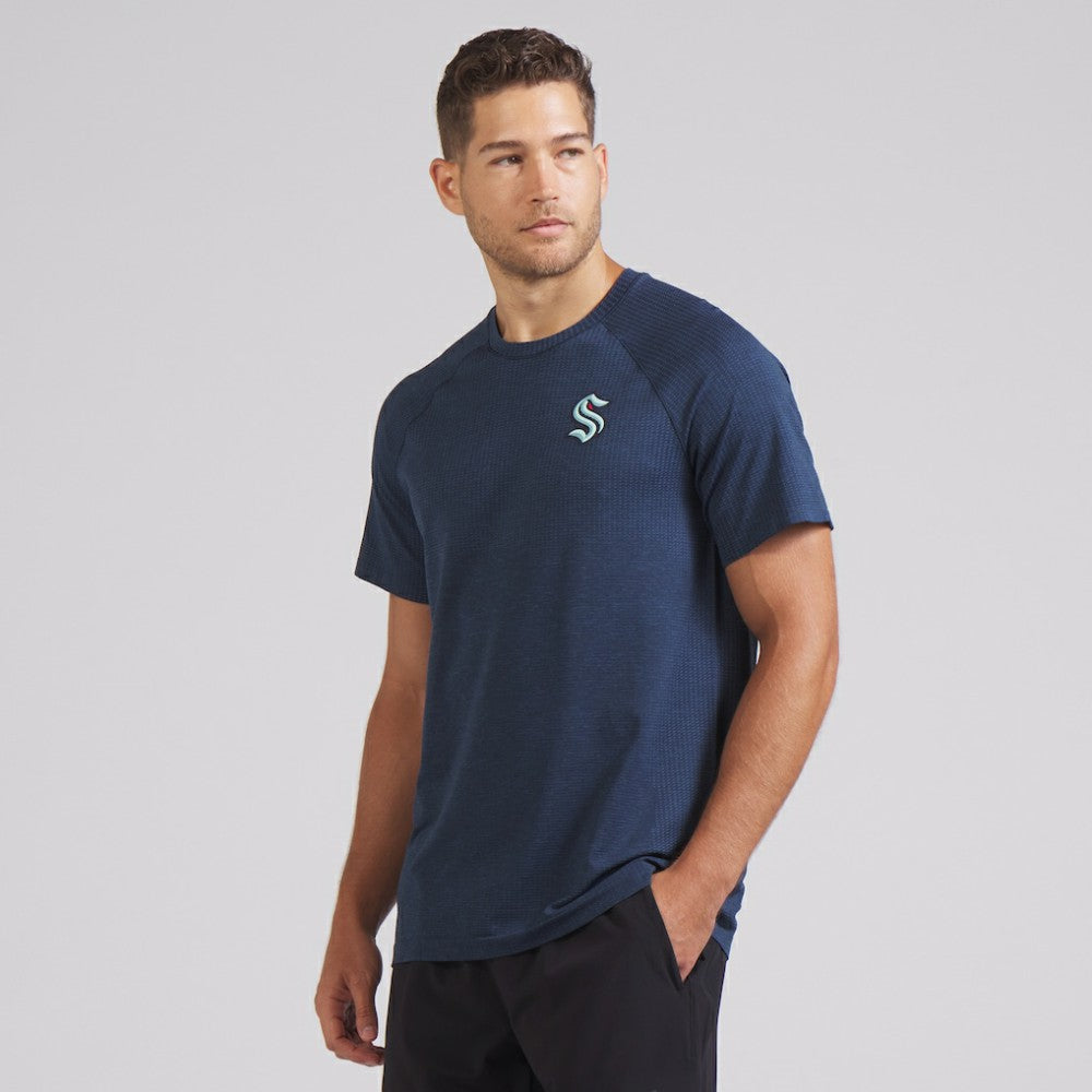 Seattle Kraken lululemon Metal Vent Tech Short-Sleeve Shirt Mineral Blue