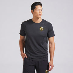 Boston Bruins lululemon Metal Vent Tech Short-Sleeve Shirt Graphite Grey