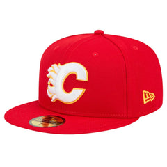 Calgary Flames - New Era Core 59FIFTY Fitted Hat Red
