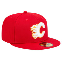 Calgary Flames - New Era Core 59FIFTY Fitted Hat Red