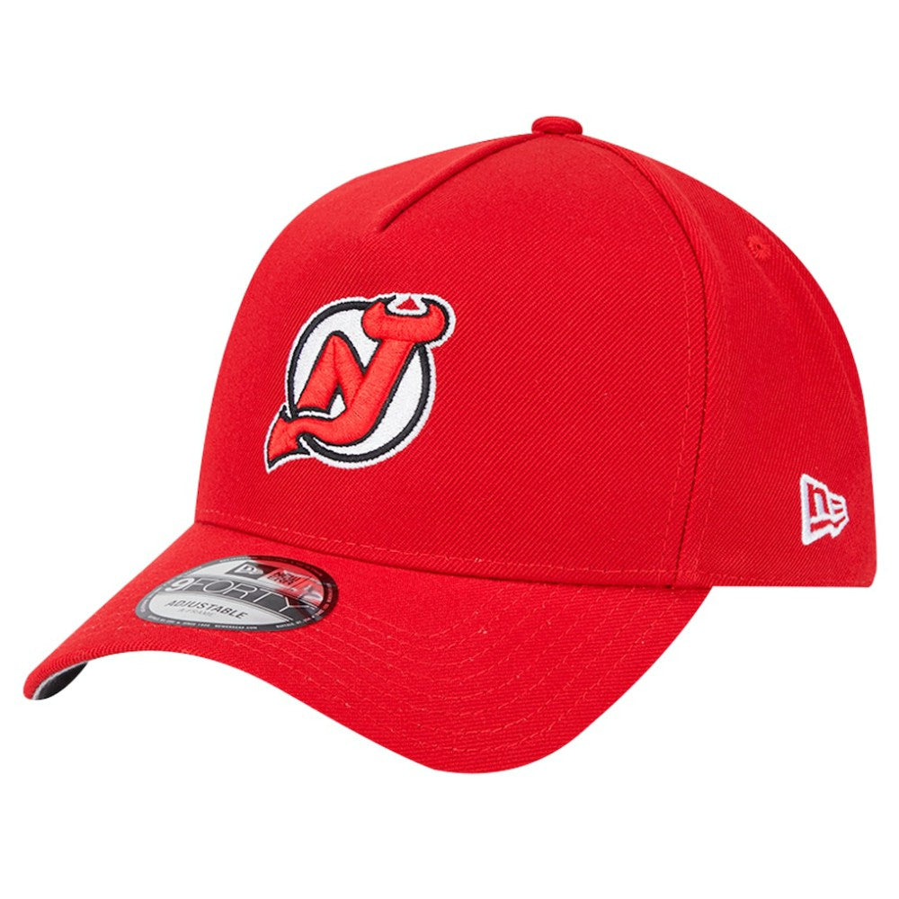 New Jersey Devils - New Era Core A-Frame 9FORTY Adjustable Hat Red