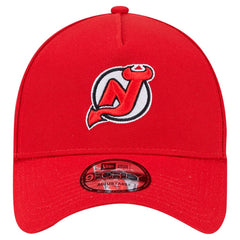 New Jersey Devils - New Era Core A-Frame 9FORTY Adjustable Hat Red
