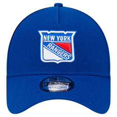 New York Rangers New Era Core A-Frame 9FORTY Adjustable Hat Blue