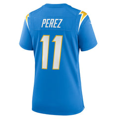 Luis Perez Los Angeles Chargers Women's Team Game Jersey Powder Blue - Nike