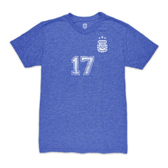 Alejandro Garnacho Argentina National Team 1863FC Player Vintage Tri-Blend T-Shirts - Blue