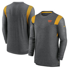 Washington Commanders Player Performance Long Sleeve T-Shirt Heather Charcoal - Nike