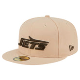 New York Jets New Era Candied Pecan 59FIFTY Fitted Hat Tan - NFL