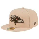 Baltimore Ravens New Era Candied Pecan 59FIFTY Fitted Hat Tan - NFL