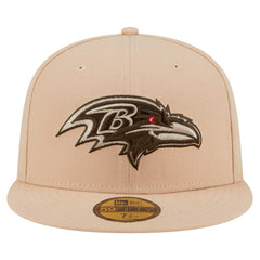 Baltimore Ravens New Era Candied Pecan 59FIFTY Fitted Hat Tan - NFL