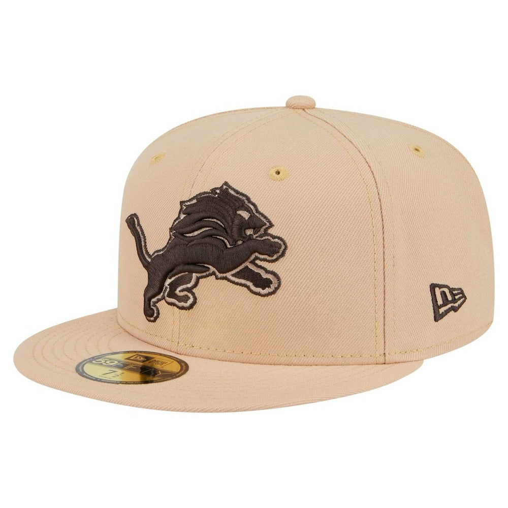 Detroit Lions New Era Candied Pecan 59FIFTY Fitted Hat Tan - NFL