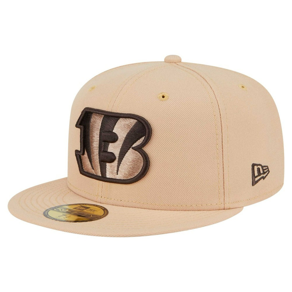 Cincinnati Bengals New Era Candied Pecan 59FIFTY Fitted Hat Tan - NFL
