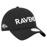 Baltimore Ravens New Era Women's Cece 9TWENTY Adjustable Hat Black - NFL