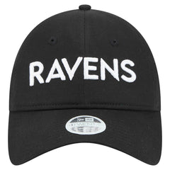 Baltimore Ravens New Era Women's Cece 9TWENTY Adjustable Hat Black - NFL