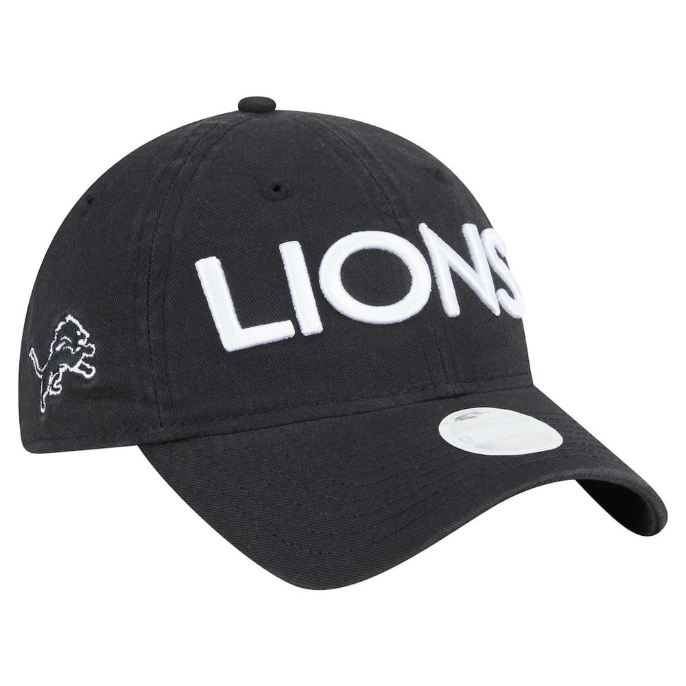 Detroit Lions New Era Women's Cece 9TWENTY Adjustable Hat Black - NFL