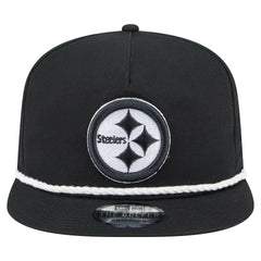 Pittsburgh Steelers New Era B-Dub Golfer Snapback Hat Black - NFL