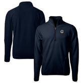 Chicago Cubs Cutter & Buck Big & Tall Americana Cascade Eco Fleece Quarter-Zip Jacket On Sale