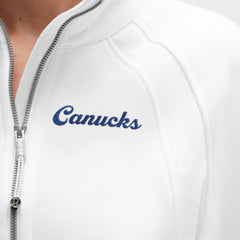 Vancouver Canucks - lululemon Women's Scuba Oversized Half Zip Top White
