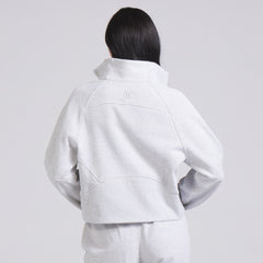 Vancouver Canucks - lululemon Women's Scuba Oversized Half Zip Top Heather Gray