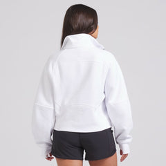 Edmonton Oilers - lululemon Women's Scuba Oversized Half Zip Top White