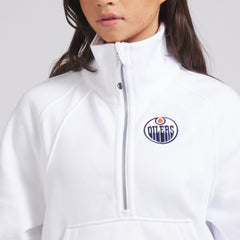 Edmonton Oilers - lululemon Women's Scuba Oversized Half Zip Top White